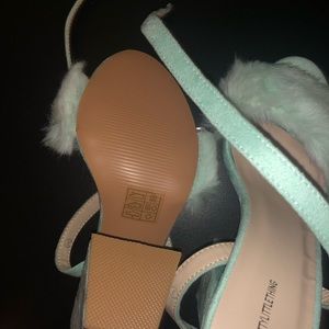 Pretty little things mint green heels